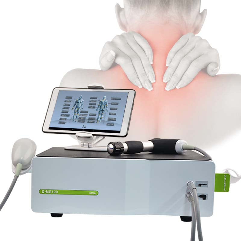What body parts can the shockwave therapy machine work on?
