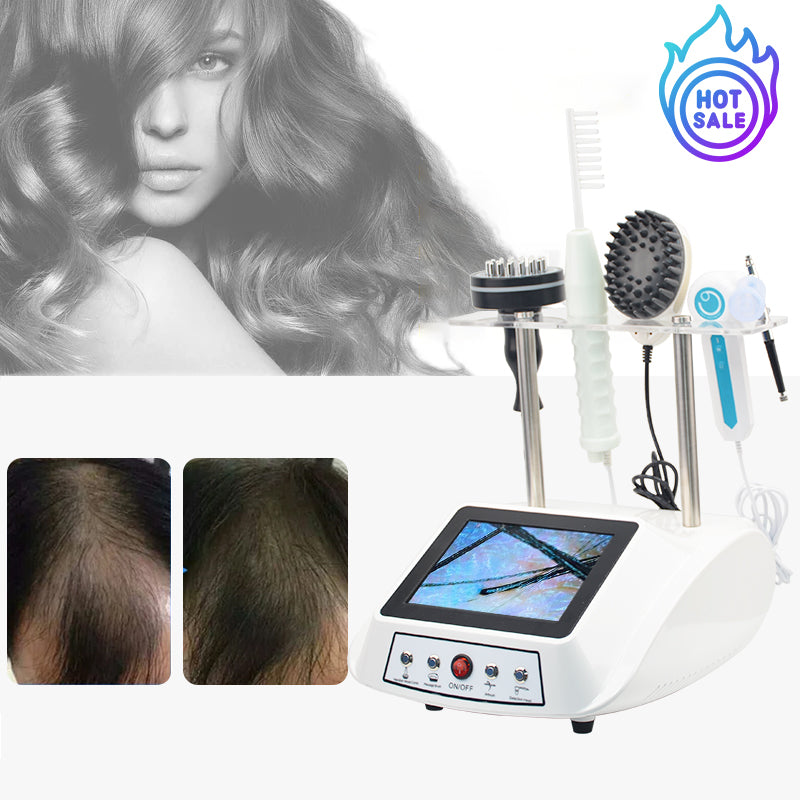 5 in 1 Hair Growth Improvement Regeneration High Frequency Current Scalp Massage Analyzer