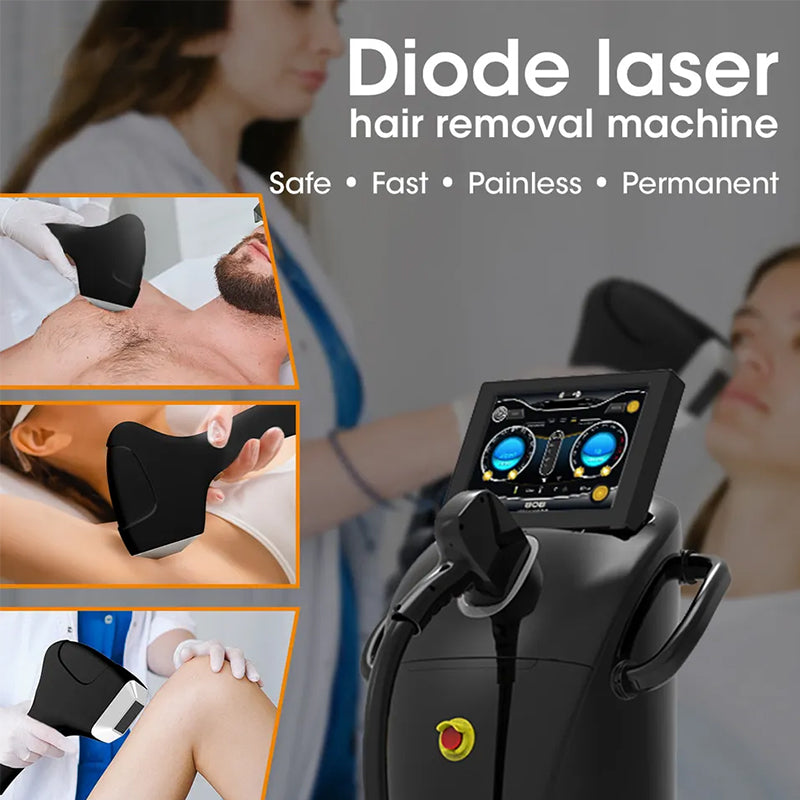 808 Diode Laser Hair Removal Machine Portable Equipment Diode Laser Hair Removal Machine 808Nm