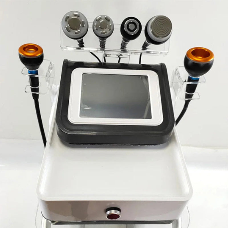 Professional Radiofrequency Lipolaser 6 in 1 Vacuum Therapy Cavitation 40k System Cavitation Skin Fat Removal Slimming Machin