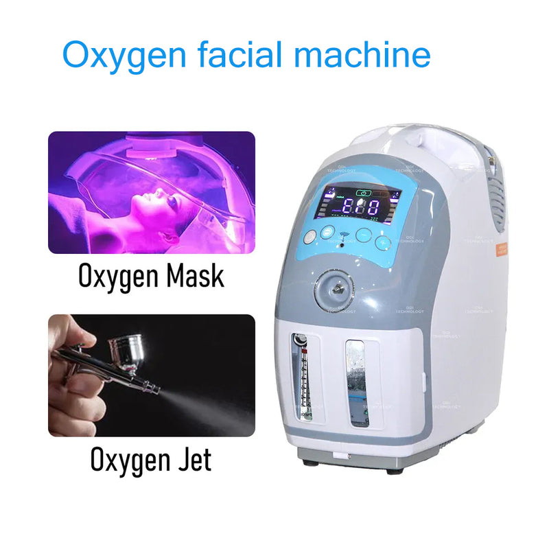O2 Oxgen Facial Machine Oxygen Jet Peel Dome Mask Anion Machine