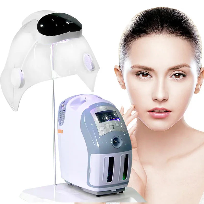 O2 Oxgen Facial Machine Oxygen Jet Peel Dome Mask Anion Machine