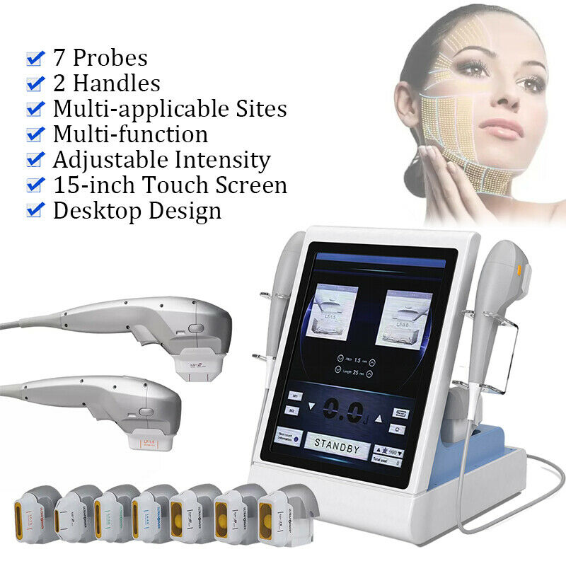 7D Hifu Machine Wrinkle Removal Body Face Lifting Skin Tightening 7 Cartridges