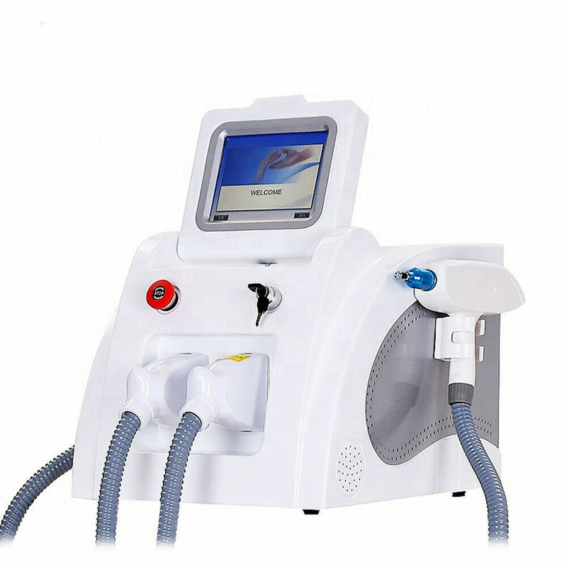 2 in1 OPT SHR IPL RF Therapy Hair Removal ND YAG Laser Tattoo Removal Machine
