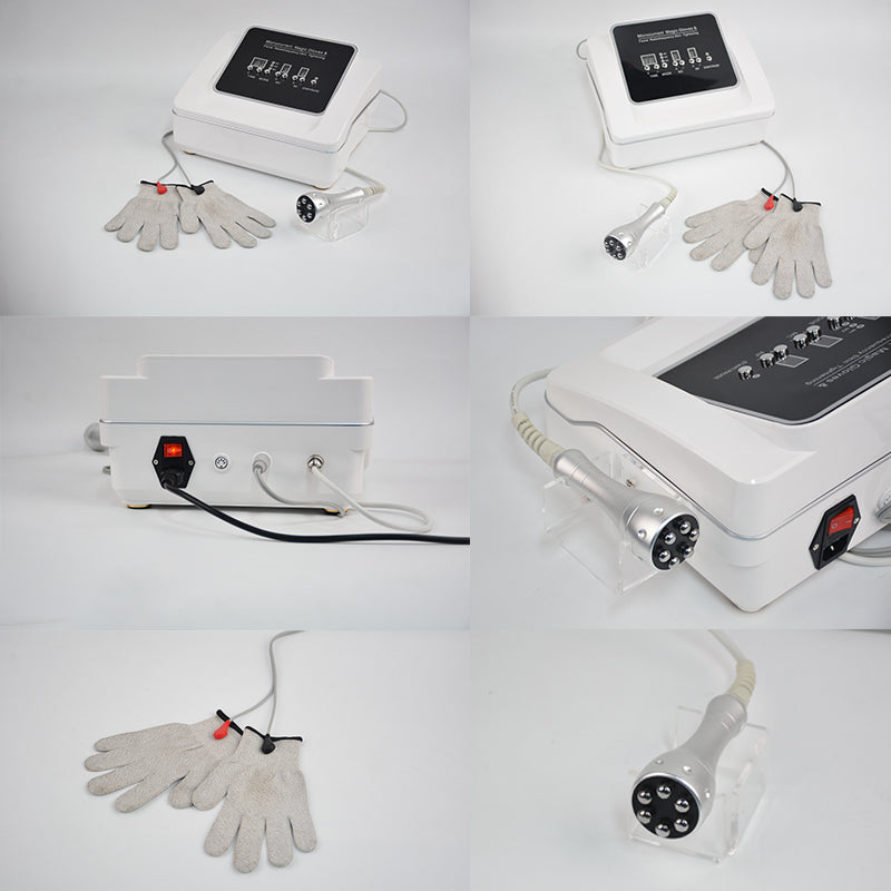 Micro currents rf current electric gloves Skin magic microcurrent face lift gloves massage machine facial toning device