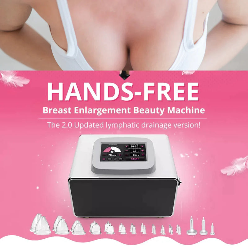 Hands-Free Body Sculpting Vacuum Therapy Machine with XL Cups